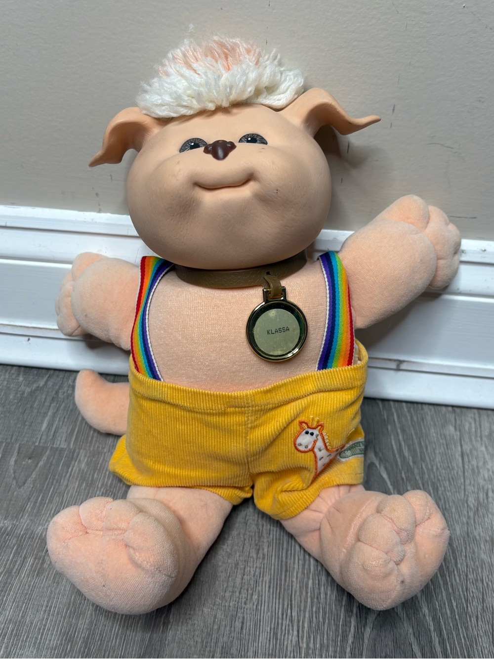 vintage 1983 Cabbage Patch Kids Koosas dog plush doll